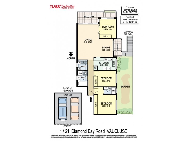 1/21 Diamond Bay Road, Vaucluse NSW 2030 Floorplan