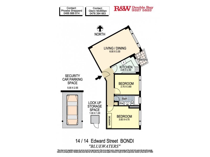 14/14 Edward Street, Bondi Beach NSW 2026 Floorplan