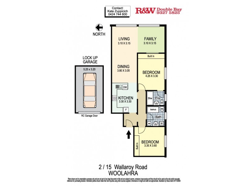 2/15 Wallaroy Road, Woollahra NSW 2025 Floorplan