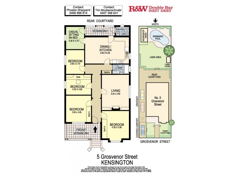 5 Grosvenor Street, Kensington NSW 2033 Floorplan