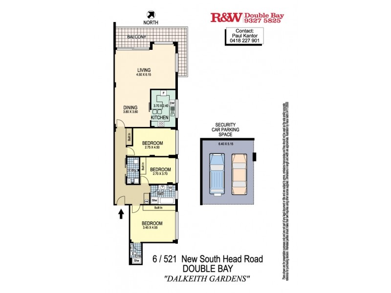 6/521 New South Head Road, Double Bay NSW 2028 Floorplan