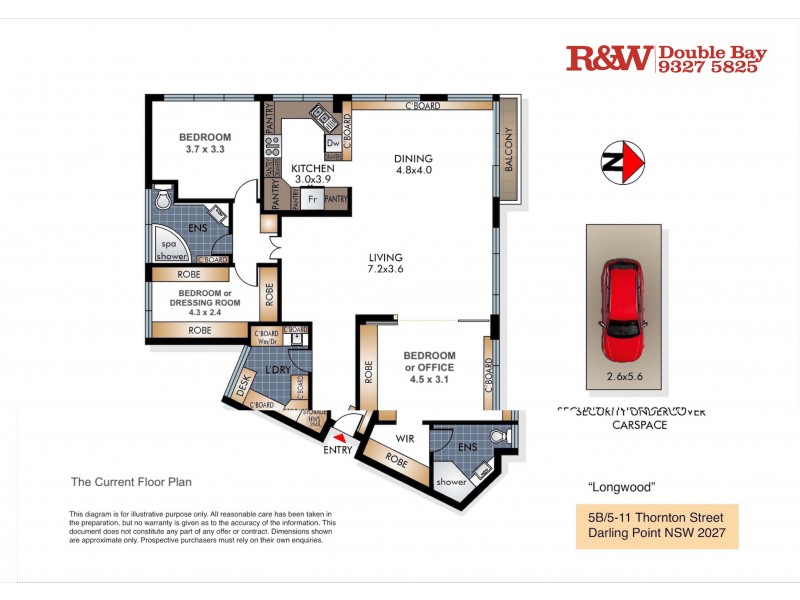 5B/5-11 Thornton Street, Darling Point NSW 2027 Floorplan