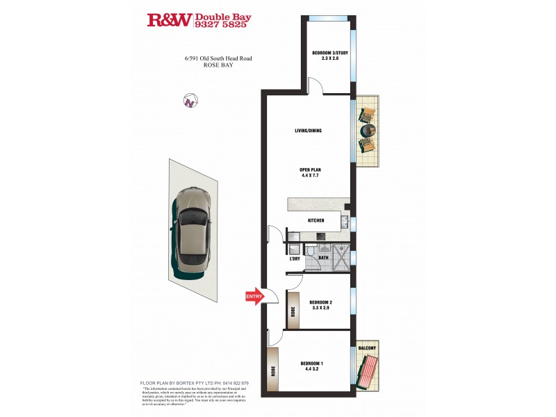 6/591 Old South Head Road, Rose Bay NSW 2029 Floorplan