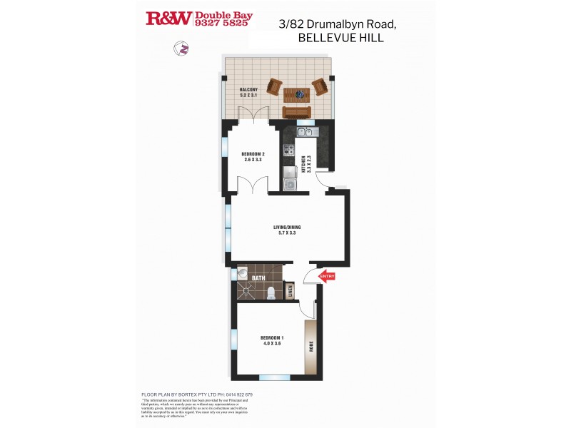 3/82 Drumalbyn Road, Bellevue Hill NSW 2023 Floorplan