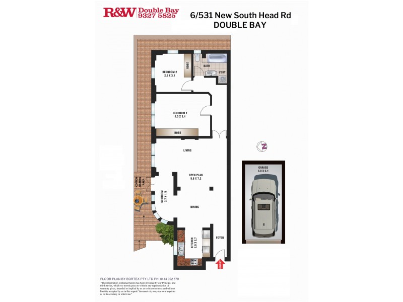 6/531 New South Head Road, Double Bay NSW 2028 Floorplan