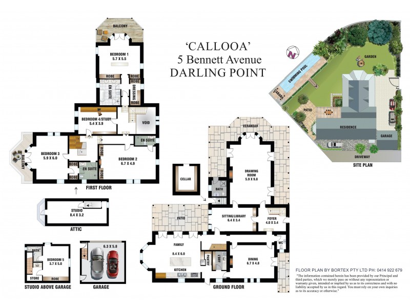 5 Bennett Avenue, Darling Point NSW 2027 Floorplan