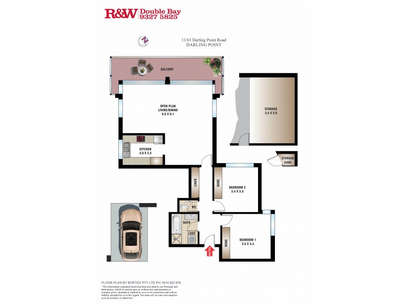 11/63 Darling Point Road, Darling Point NSW 2027 Floorplan