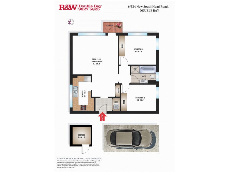 6/534 New South Head Road, Double Bay NSW 2028 Floorplan