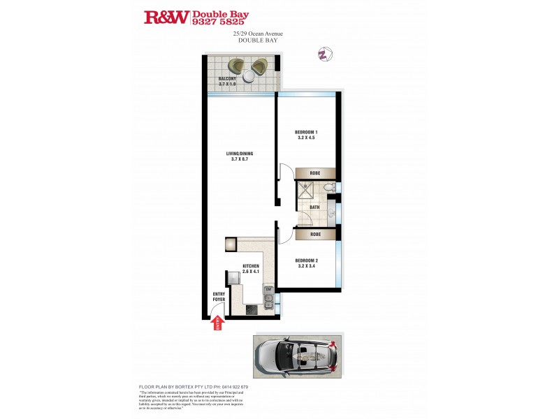 25/29 Ocean Avenue, Double Bay NSW 2028 Floorplan