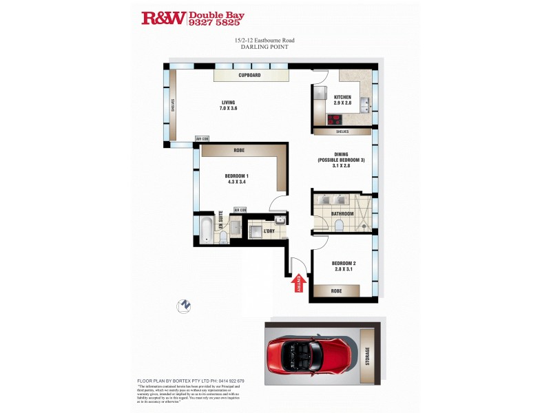 15/2-12 Eastbourne Road, Darling Point NSW 2027 Floorplan