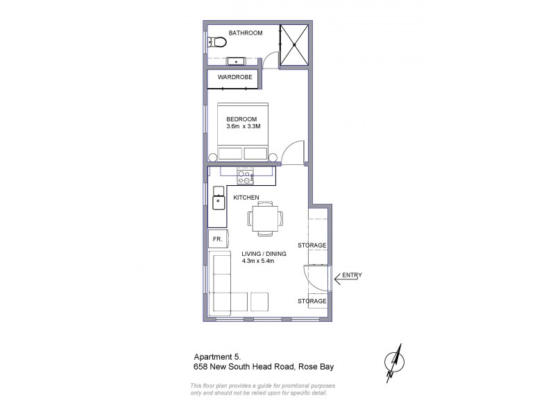 5/658 New South Head Road, Rose Bay NSW 2029 Floorplan