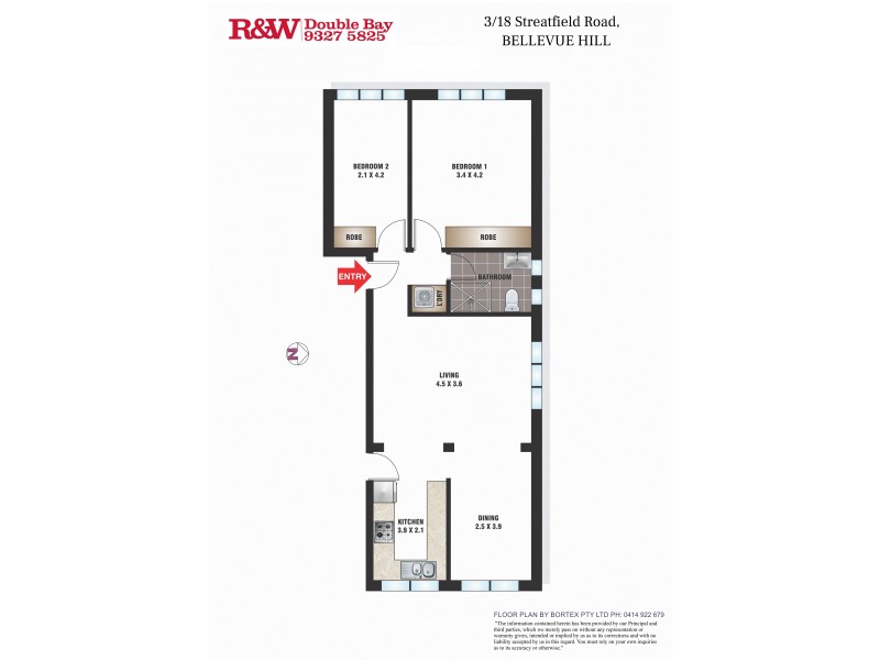 3/18 Streatfield Road, Bellevue Hill NSW 2023 Floorplan