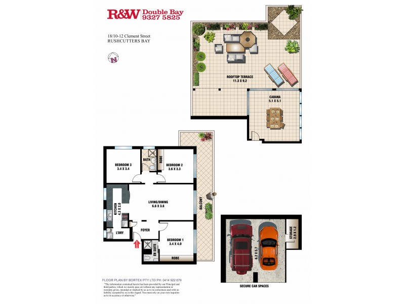18/10-12 Clement Street, Rushcutters Bay NSW 2011 Floorplan