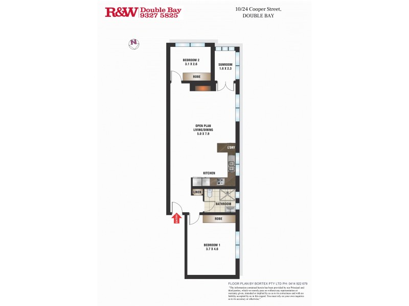 10/24 Cooper Street, Double Bay NSW 2028 Floorplan