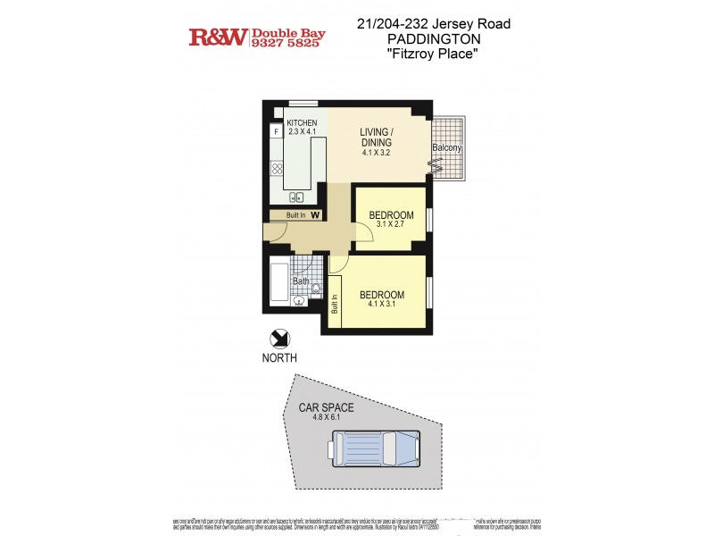 21/204-232 Jersey Road, Paddington NSW 2021 Floorplan