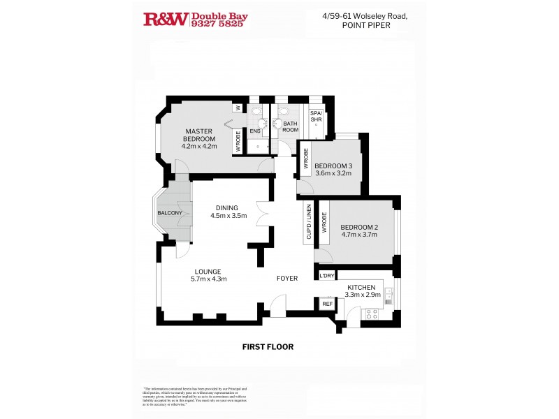 4/59-61 Wolseley Road, Point Piper NSW 2027 Floorplan