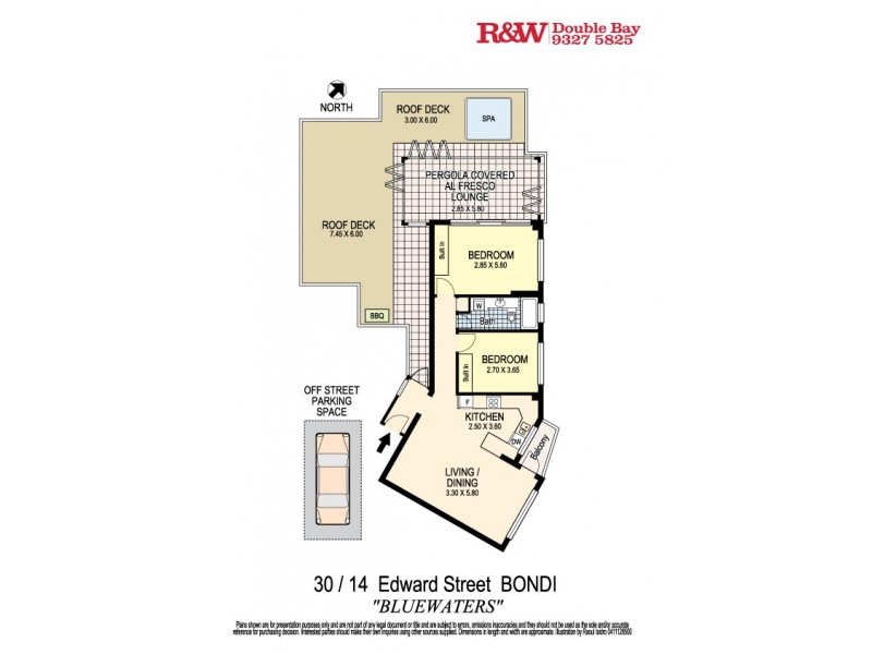 30/14 Edward Street, Bondi Beach NSW 2026 Floorplan