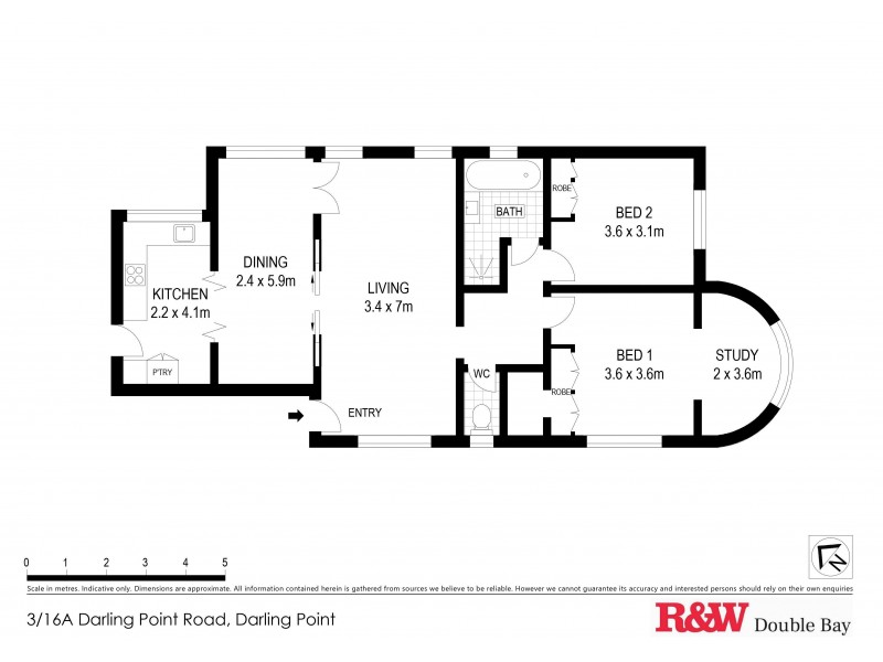3/16a Darling Point Road, Darling Point NSW 2027 Floorplan