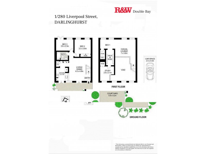 1/280 Liverpool Street, Darlinghurst NSW 2010 Floorplan