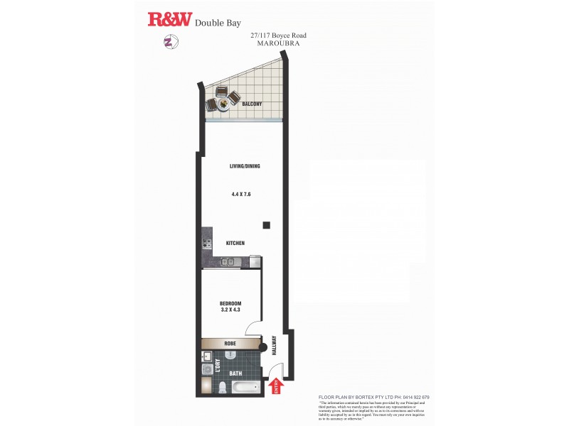 27/117 Boyce Road, Maroubra NSW 2035 Floorplan