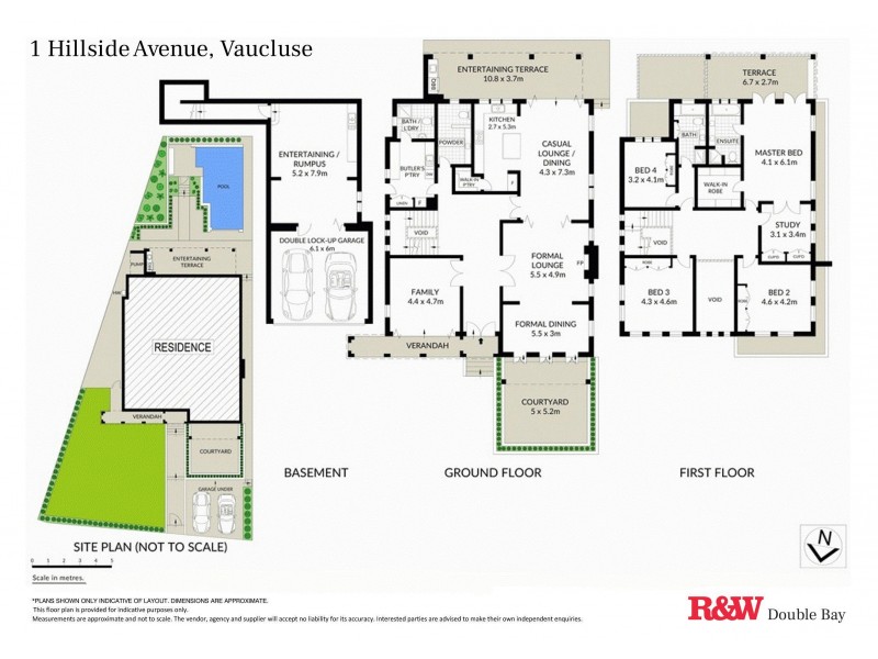 1 Hillside Avenue, Vaucluse NSW 2030 Floorplan