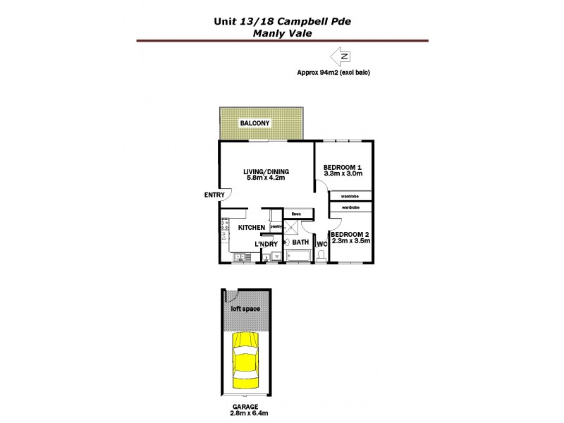 13/18 Campbell Parade, Manly Vale NSW 2093 Floorplan