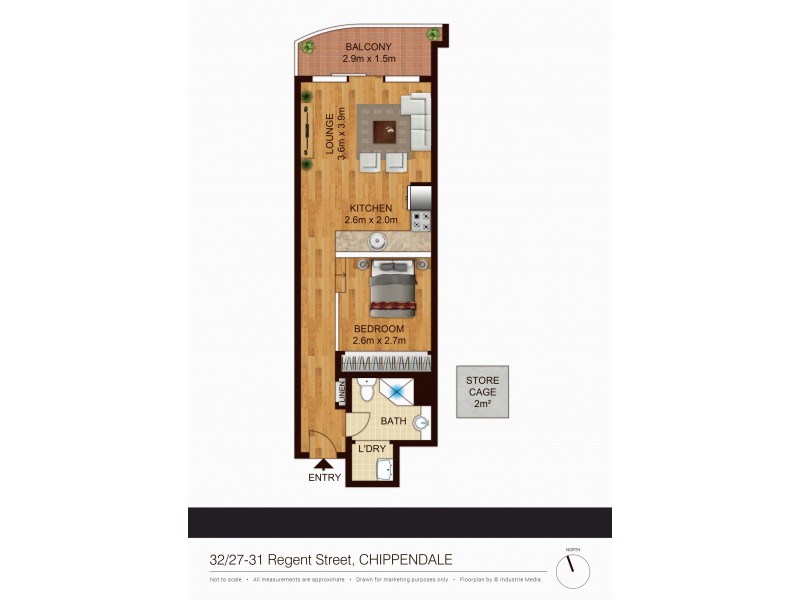32/27-31 Regent Street, Chippendale NSW 2008 Floorplan