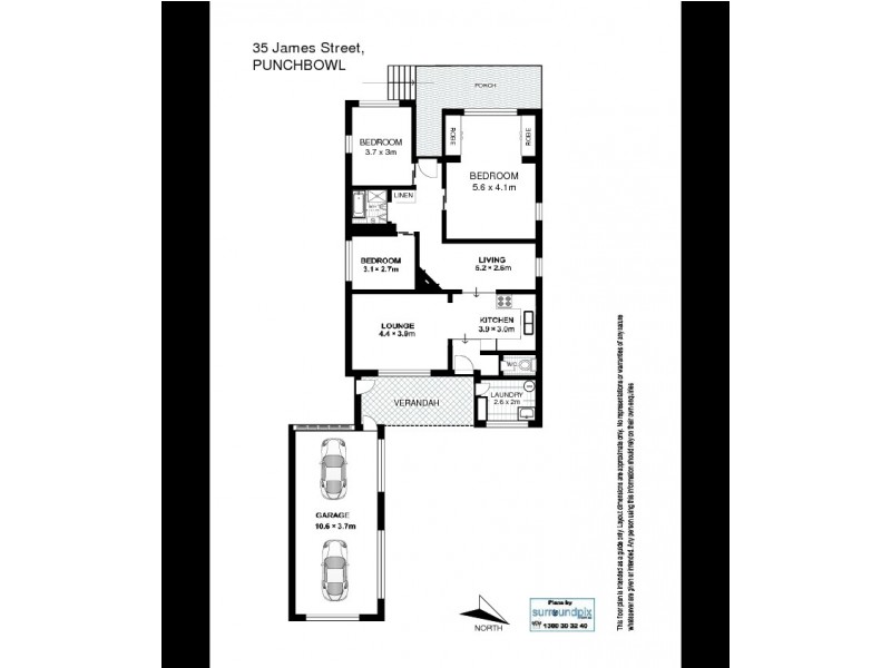 35 James Street, Punchbowl NSW 2196 Floorplan