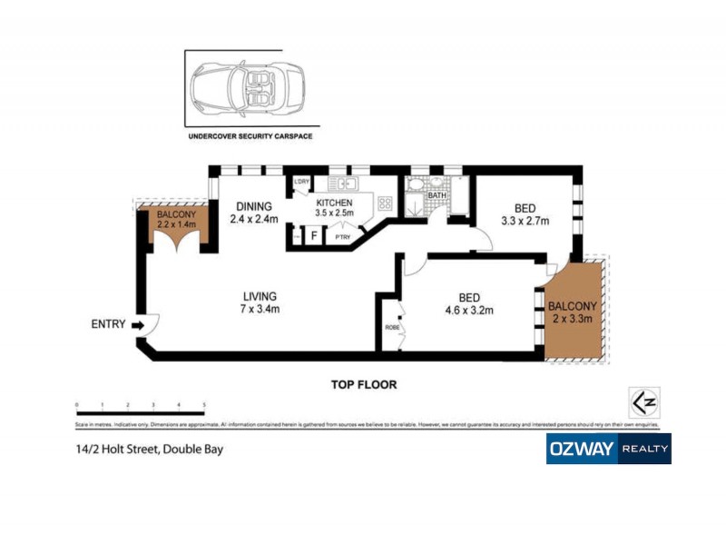 14/2 Holt St, Double Bay NSW 2028 Floorplan