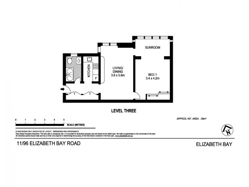 Elizabeth Bay NSW 2011 Floorplan
