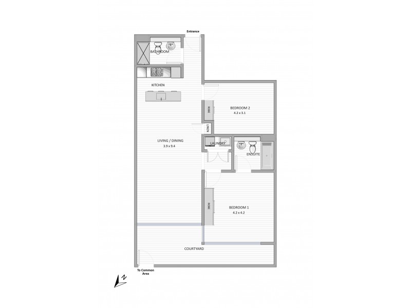 335/7 Defries Ave, Zetland NSW 2017 Floorplan