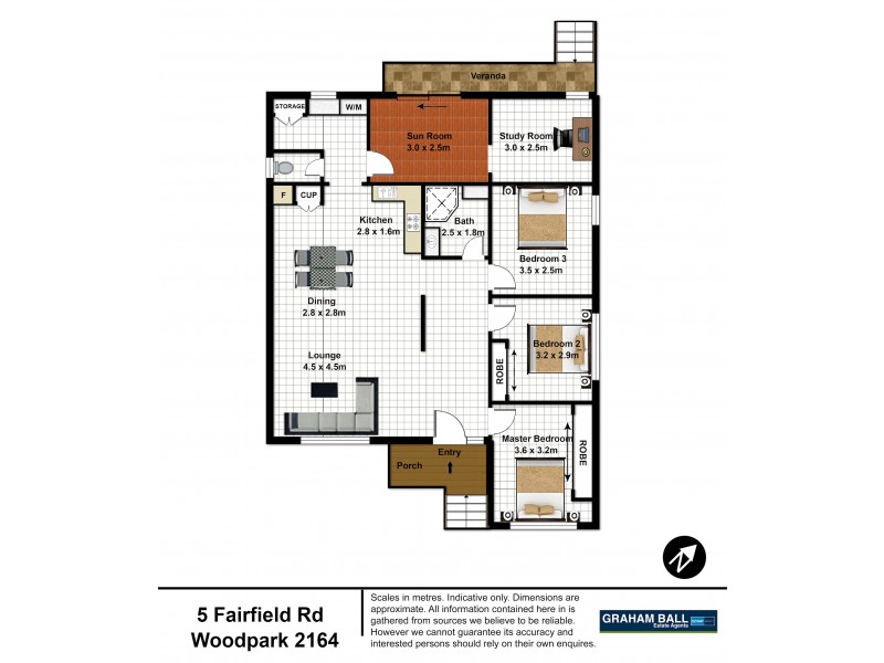5 Fairfield Road, Woodpark NSW 2164 Floorplan