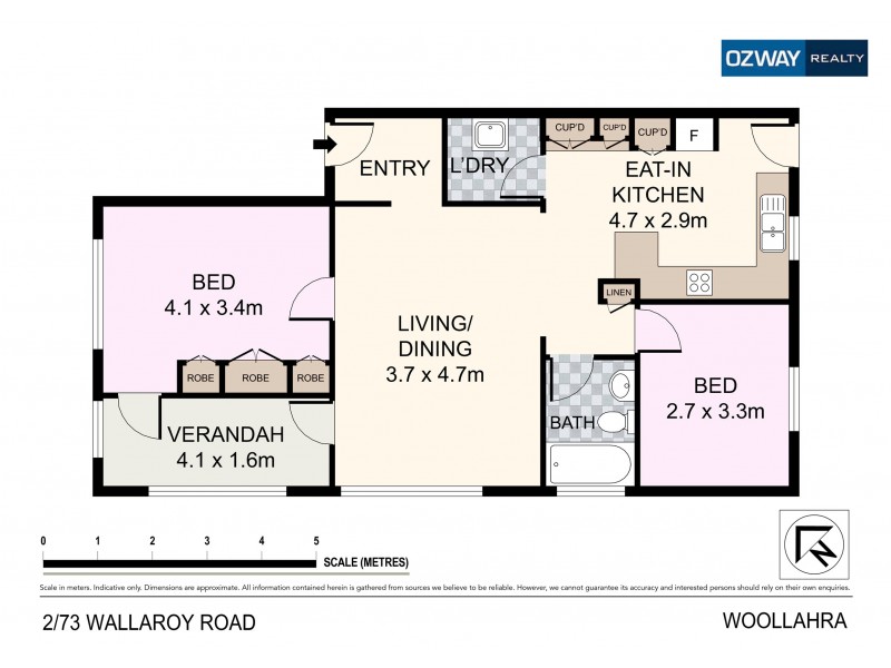 2/73 Wallaroy Road, Woollahra NSW 2025 Floorplan