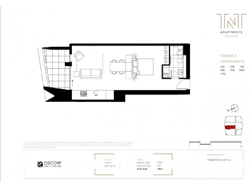 1102/1 Lawson Square, Redfern NSW 2016 Floorplan