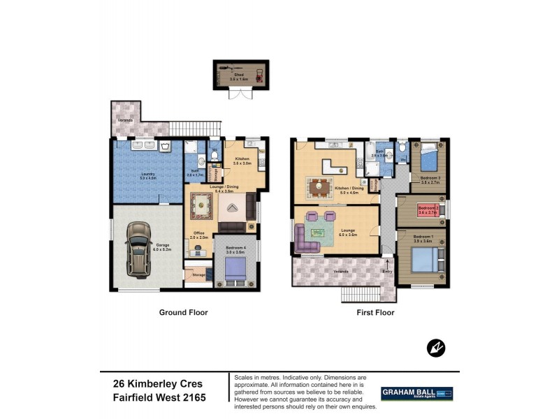 26 Kimberley Crescent, Fairfield NSW 2165 Floorplan