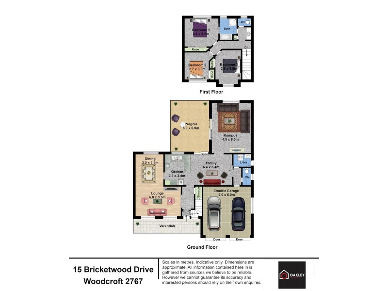 15 Bricketwood Drive, Woodcroft NSW 2767 Floorplan