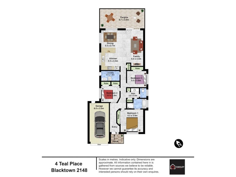 4 Teal  Place, Blacktown NSW 2148 Floorplan