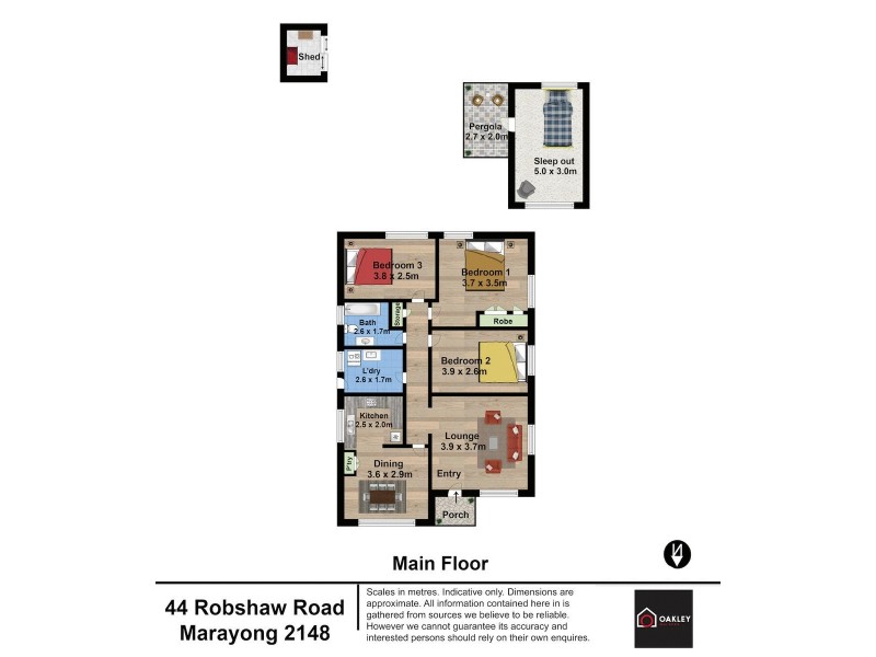 44 Robshaw Road, Marayong NSW 2148 Floorplan