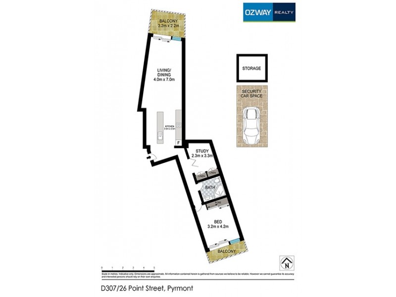 307D/26  Point  Street, Pyrmont NSW 2009 Floorplan