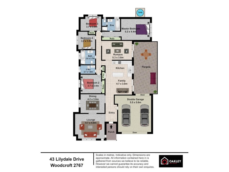 43  Lilydale Drive, Woodcroft NSW 2767 Floorplan