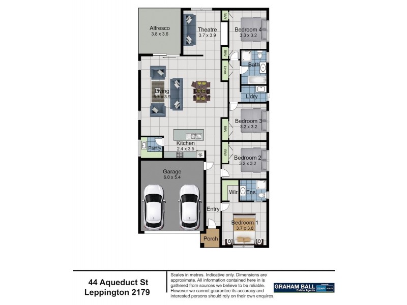 44 Aqueduct Street, Leppington NSW 2179 Floorplan