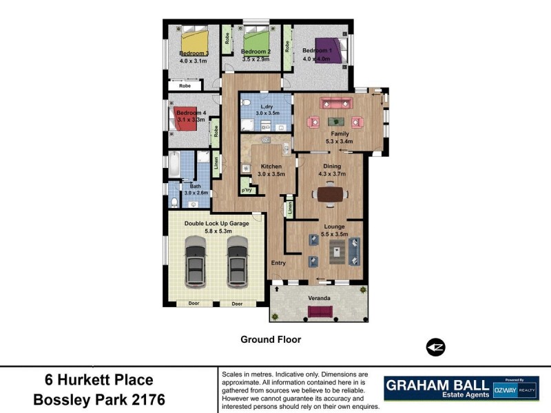 6 Hurkett Place, Bossley Park NSW 2176 Floorplan