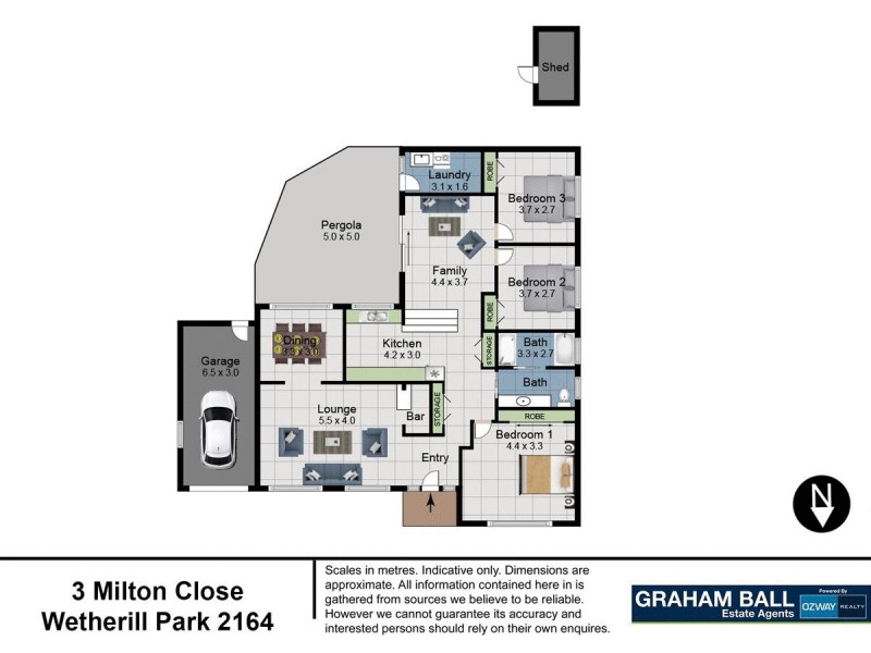 3 Milton Close, Wetherill Park NSW 2164 Floorplan