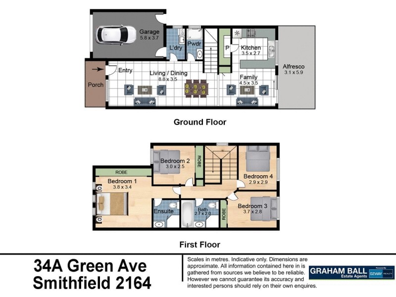 34A  Green Avenue, Smithfield NSW 2164 Floorplan