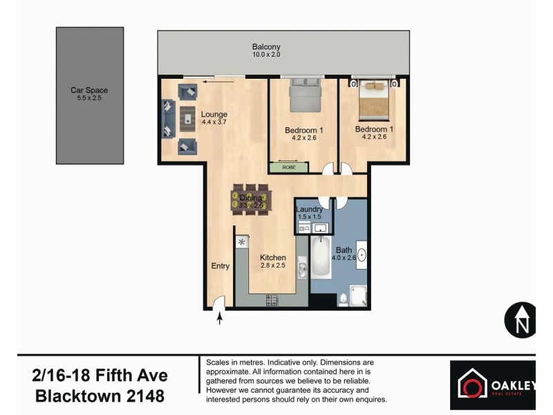 2/16-18 Fifth Avenue, Blacktown NSW 2148 Floorplan