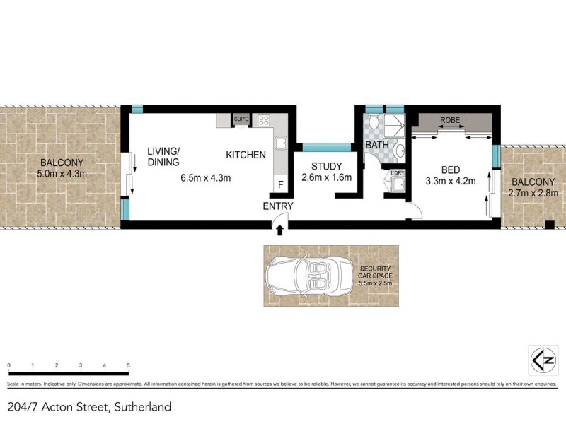 204/7 Acton Street, Sutherland NSW 2232 Floorplan