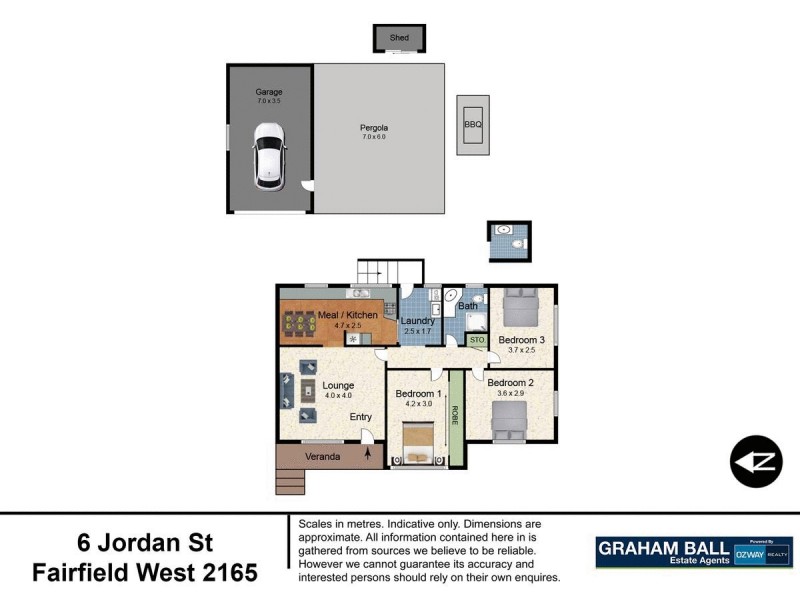 6 Jordan Street, Fairfield West NSW 2165 Floorplan