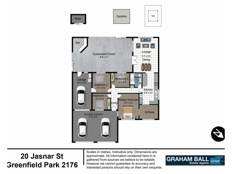 20 Jasnar Street, Greenfield Park NSW 2176 Floorplan