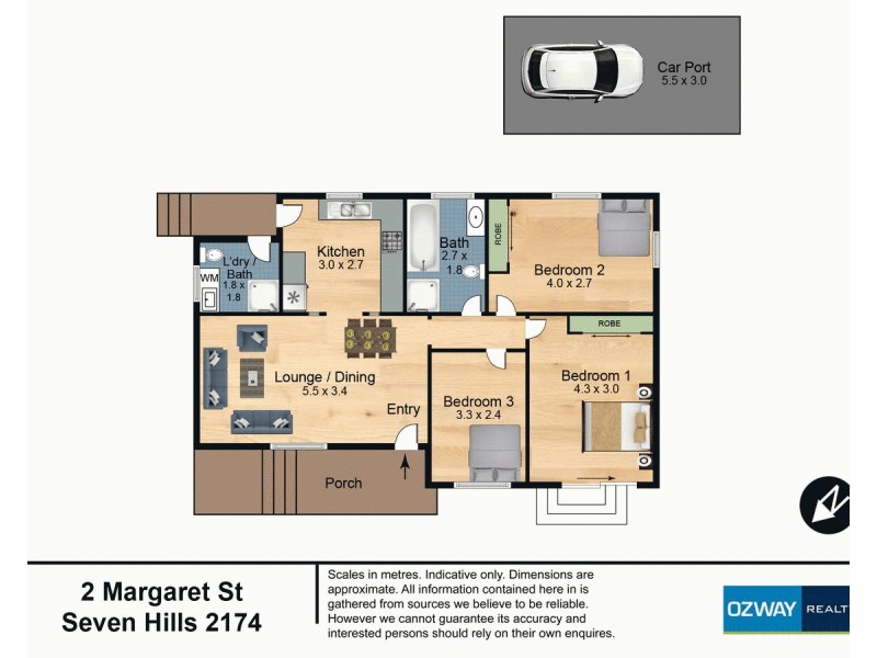 2 Margaret Street, Seven Hills NSW 2147 Floorplan