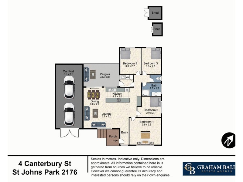 4 Canterbury Road, St Johns Park NSW 2176 Floorplan